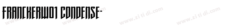 FranckerW01 Condense字体转换